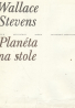 Wallace Stevens: Planéta na stole